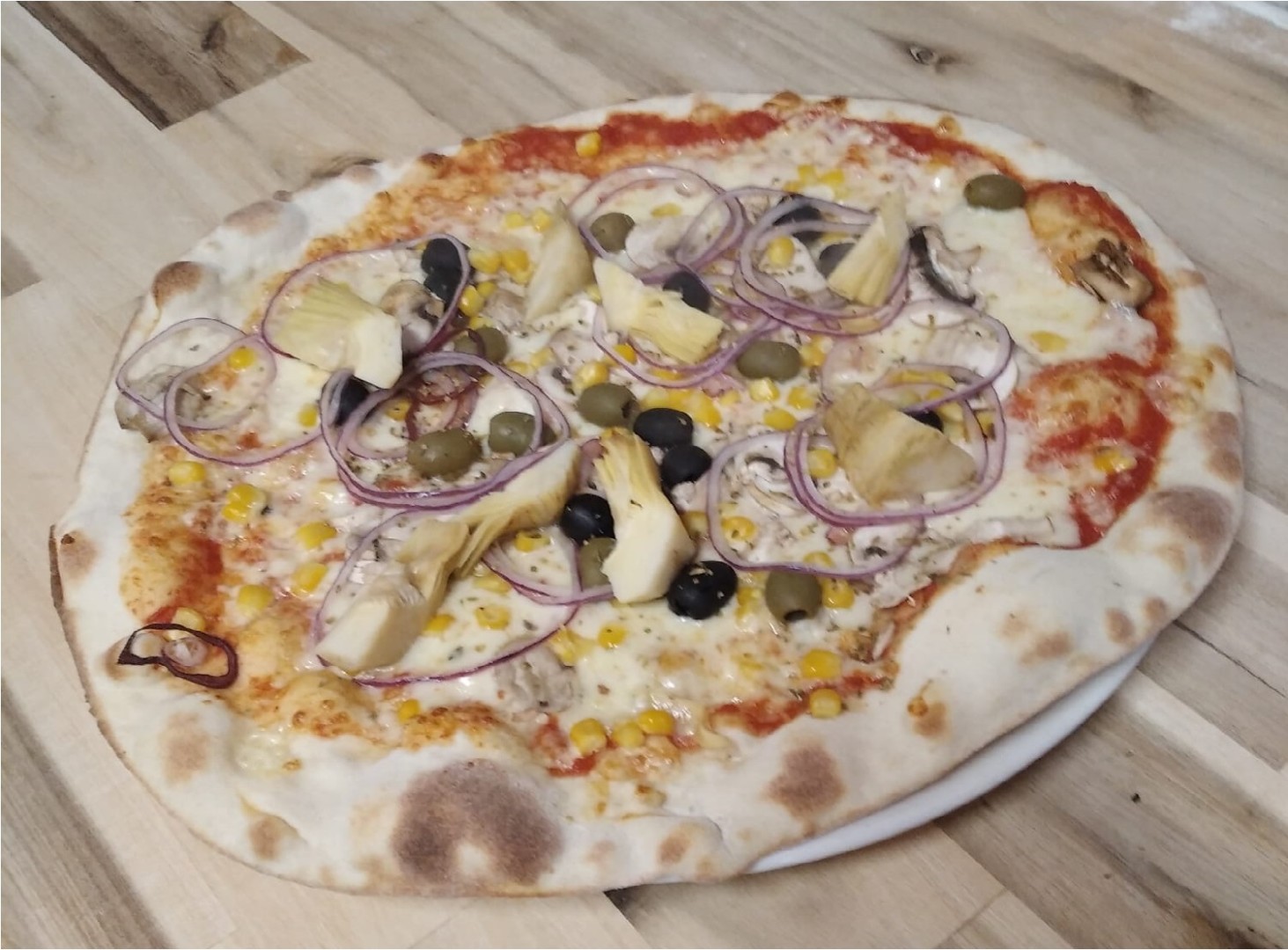 Pizza vegetaria – Pizzerie Sluneční – Česká Lípa